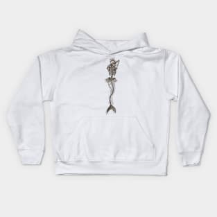 Mermaid Skeleton Kids Hoodie